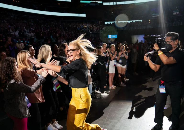 Mel Robbins Speaking On Stage